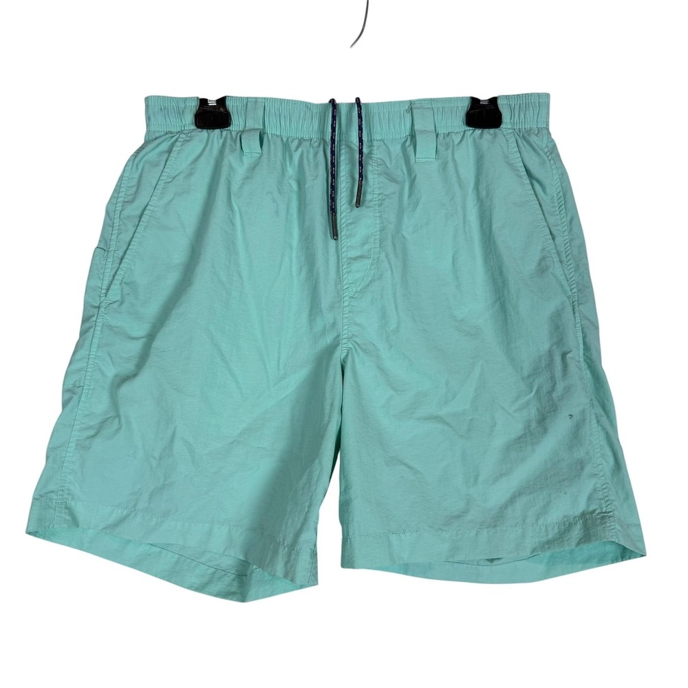 Southern Tide Shorts Mens Small Green Swim‎ Trunks Lined Elastic Waist Pockets